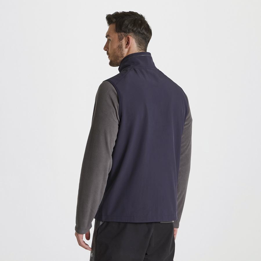Gilet Craghoppers Expert Basecamp Softshell Vest Homme Bleu Marine | YTS395SS