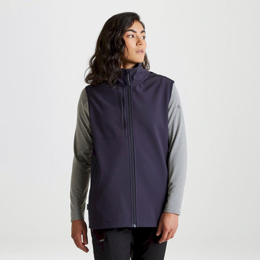 Gilet Craghoppers Expert Basecamp Softshell Vest Homme Bleu Marine | YTS395SS