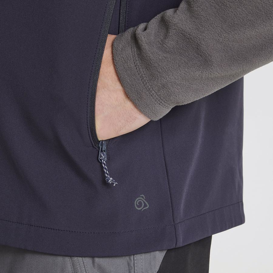 Gilet Craghoppers Expert Basecamp Softshell Vest Homme Bleu Marine | YTS395SS