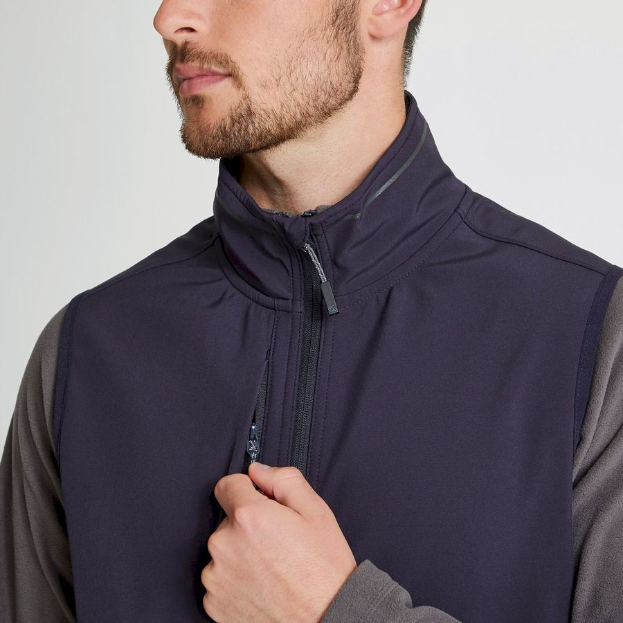 Gilet Craghoppers Expert Basecamp Softshell Vest Homme Bleu Marine | YTS395SS