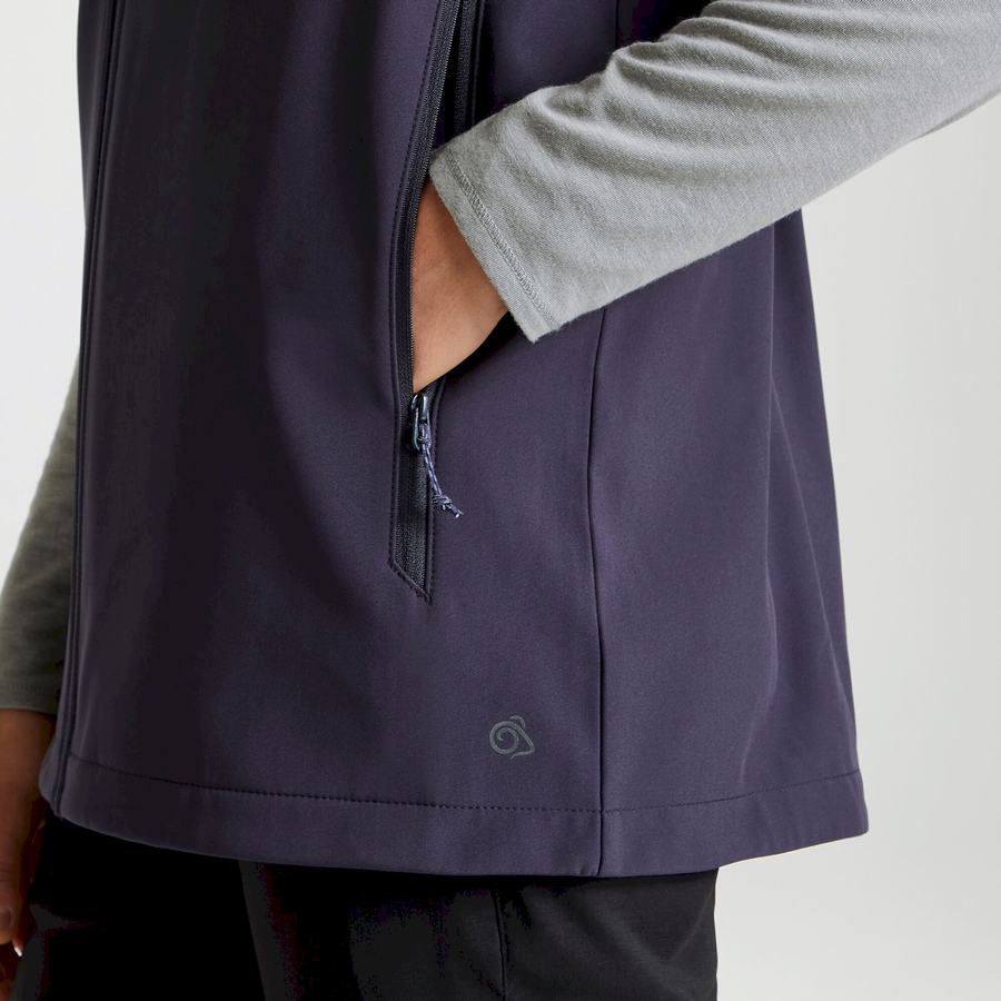 Gilet Craghoppers Expert Basecamp Softshell Vest Homme Bleu Marine | YTS395SS