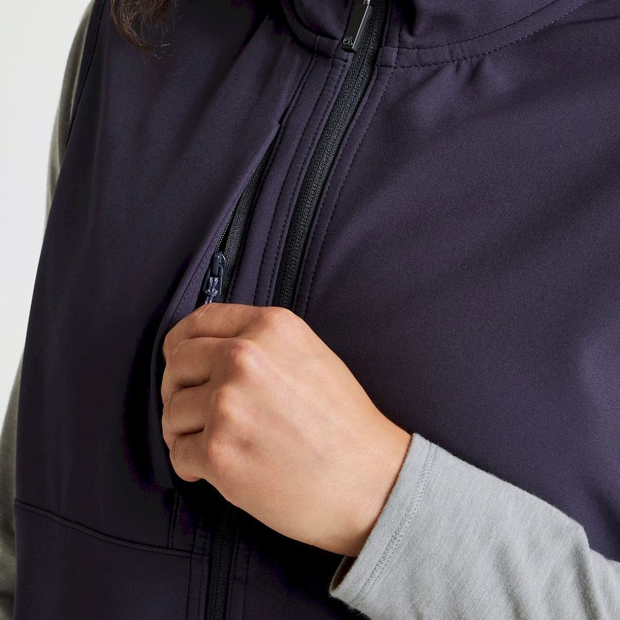 Gilet Craghoppers Expert Basecamp Softshell Vest Homme Bleu Marine | YTS395SS