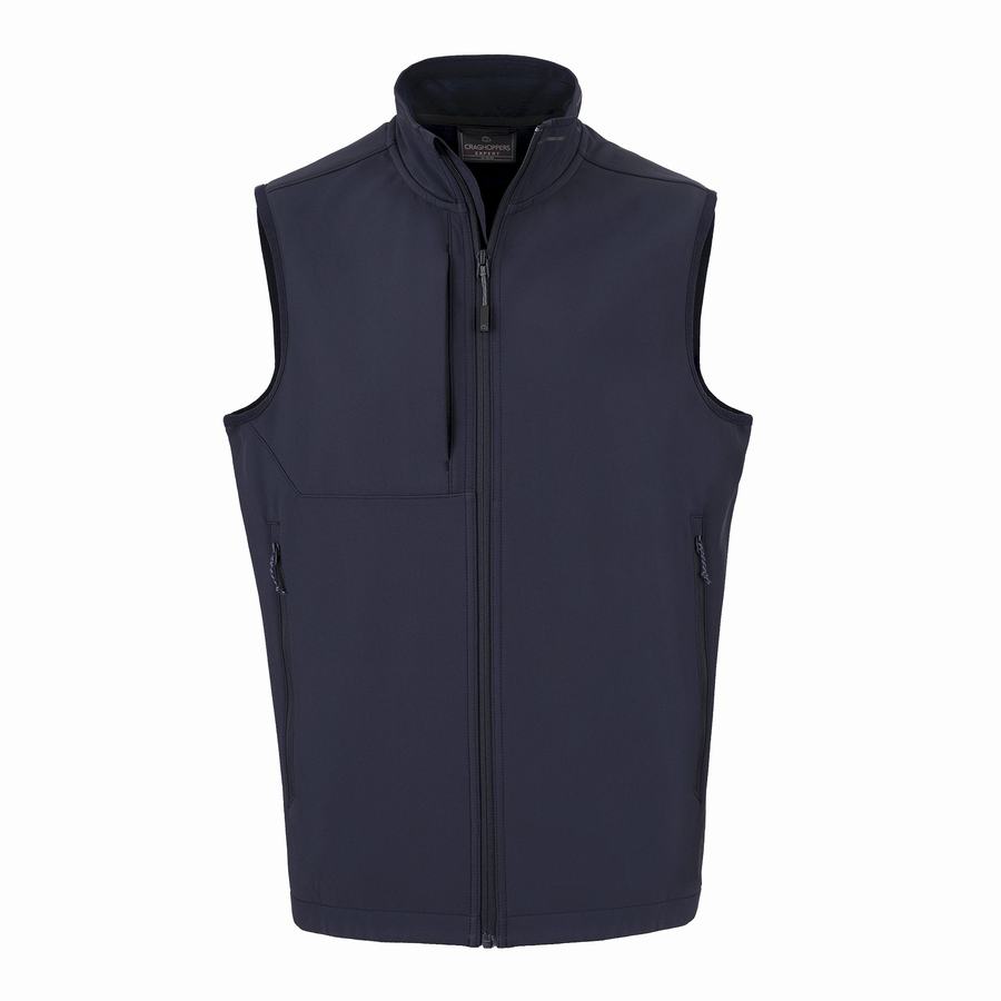 Gilet Craghoppers Expert Basecamp Softshell Vest Homme Bleu Marine | YTS395SS