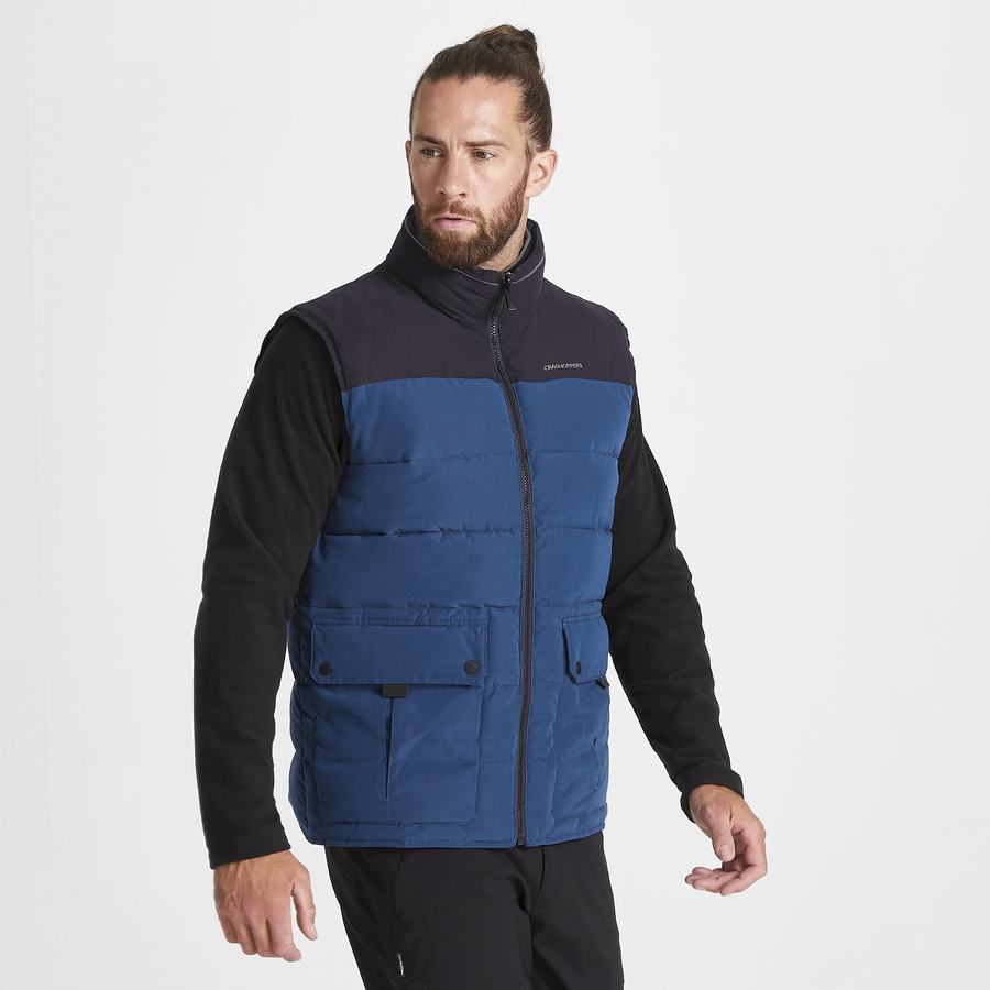 Gilet Craghoppers Trillick Downlike Homme Bleu Marine Bleu | SQD2363LS