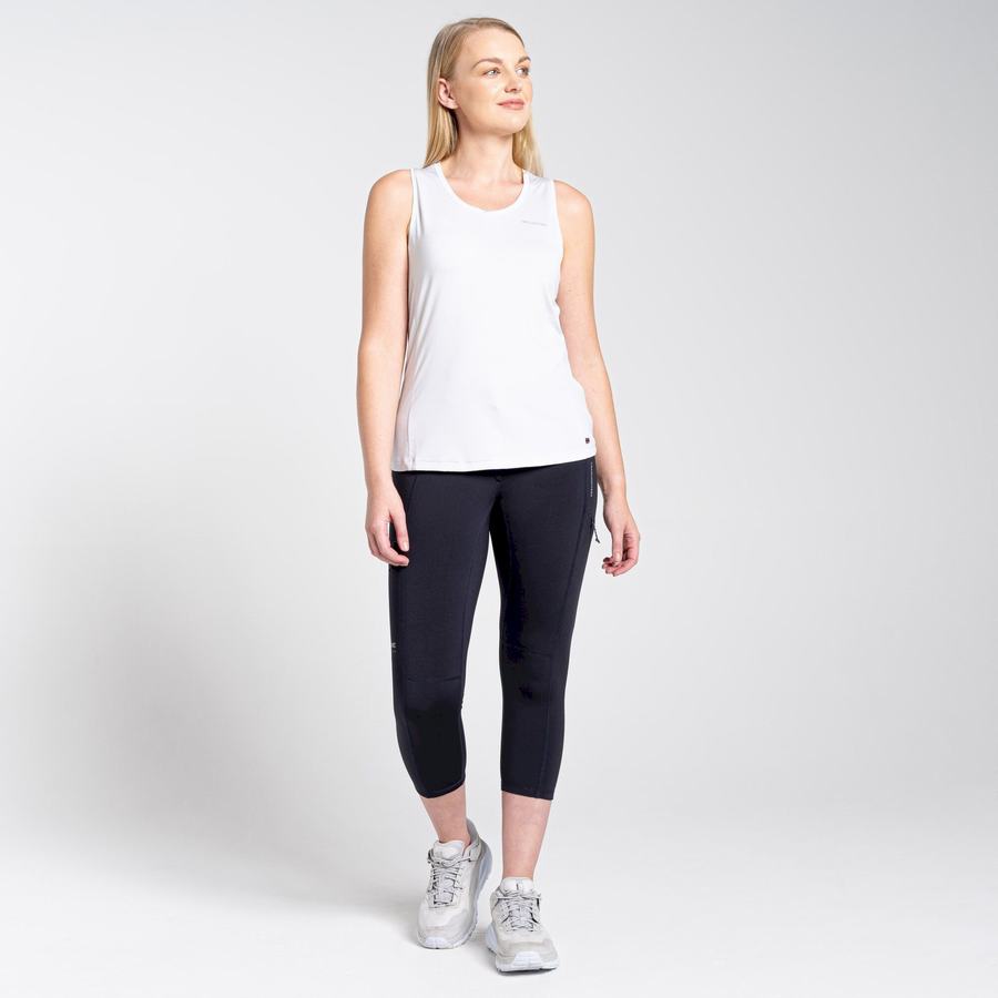 Leggings Craghoppers Dynamic Cropped Femme Bleu Marine | SGD1121LA