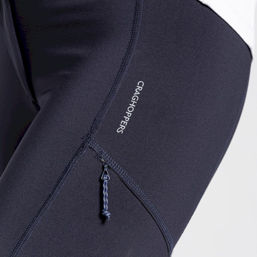 Leggings Craghoppers Dynamic Cropped Femme Bleu Marine | SGD1121LA