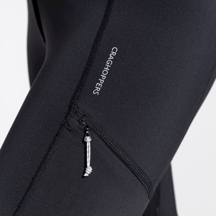 Leggings Craghoppers Dynamic Cropped Femme Noir | TJS2428DX