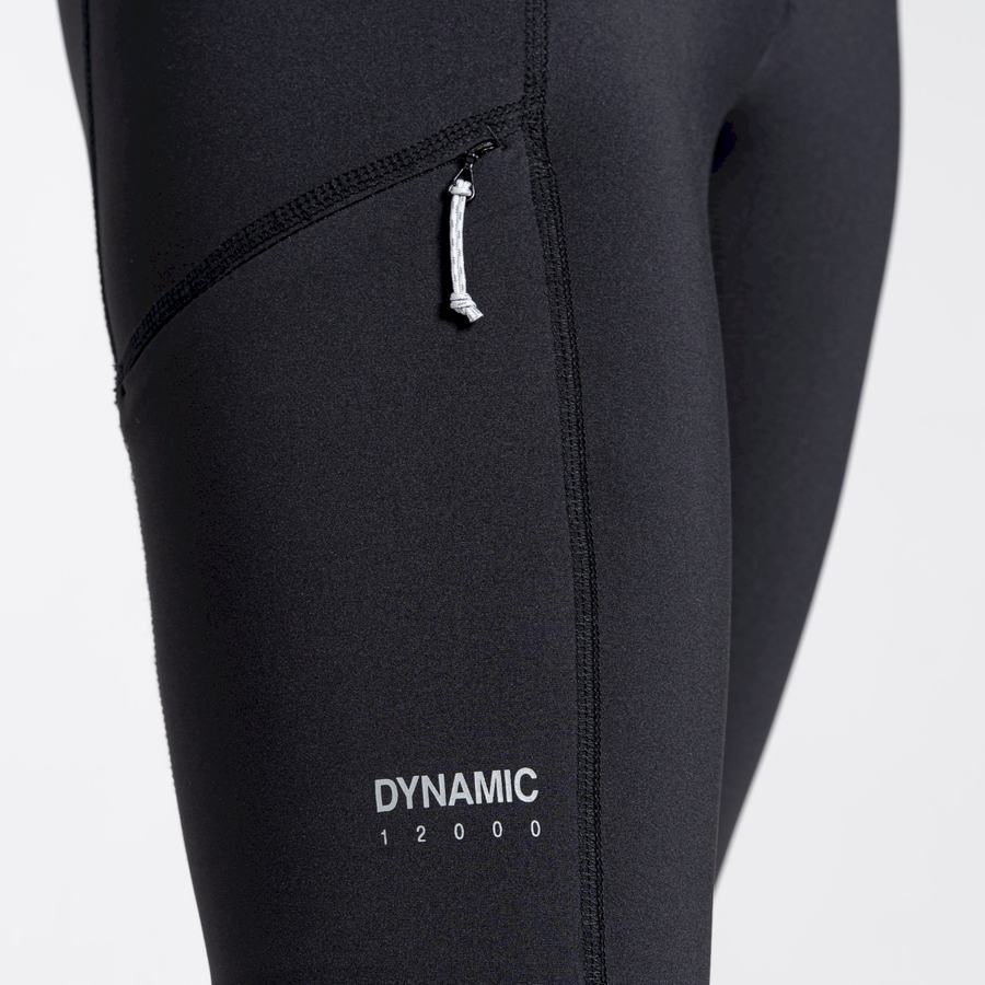 Leggings Craghoppers Dynamic Cropped Femme Noir | TJS2428DX