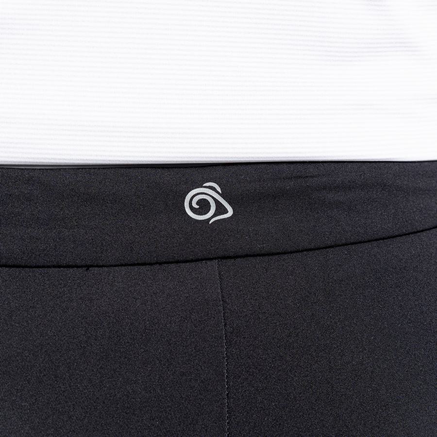 Leggings Craghoppers Dynamic Cropped Femme Noir | TJS2428DX