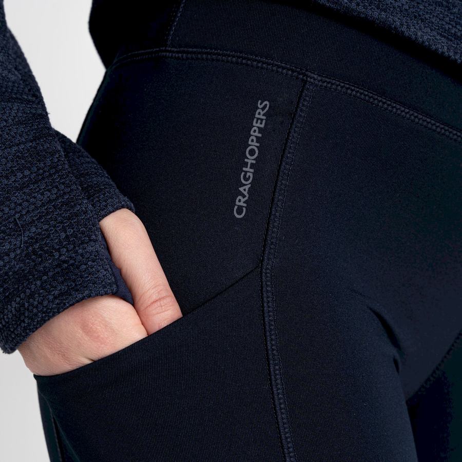 Leggings Craghoppers Kiwi Thermal Femme Bleu Marine | RFR241UD