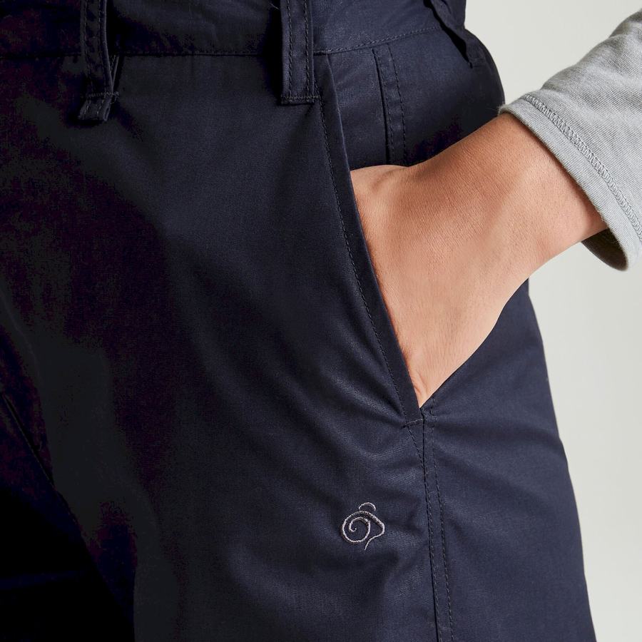 Pantalons Craghoppers Expert Kiwi Femme Bleu Marine | QIF283CP