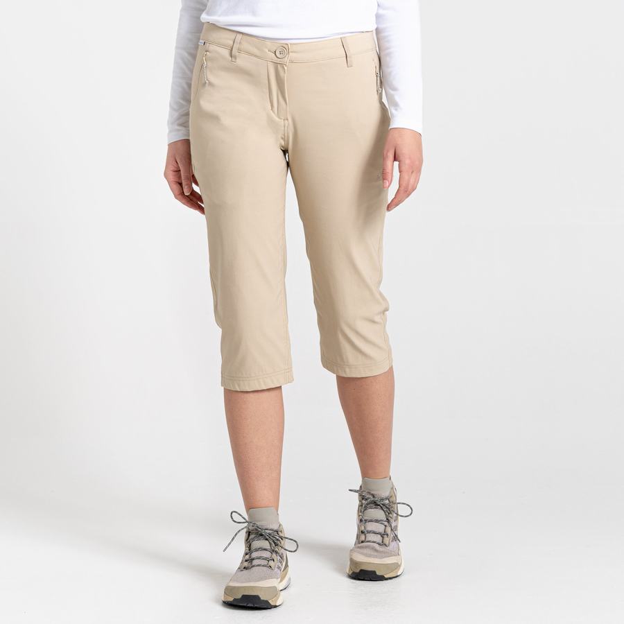 Pantalons Craghoppers Kiwi Pro II Crop Femme Marron | WAB1315HP