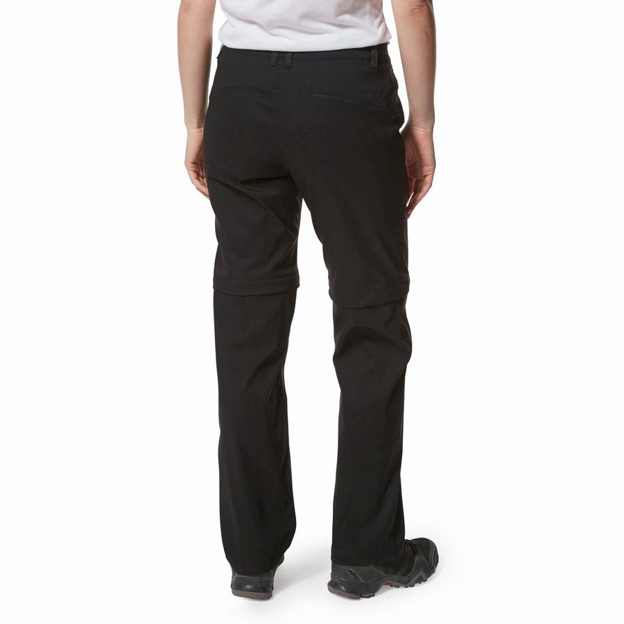 Pantalons Craghoppers Kiwi Pro II Femme Noir | IYP920SV