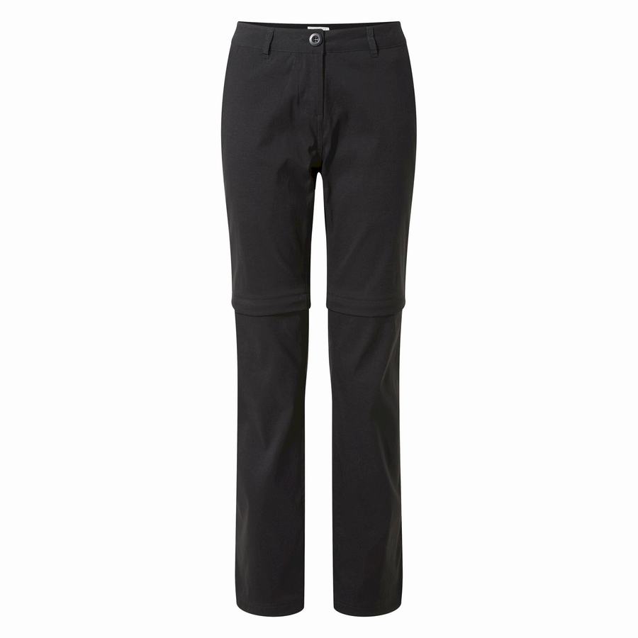 Pantalons Craghoppers Kiwi Pro II Femme Noir | IYP920SV