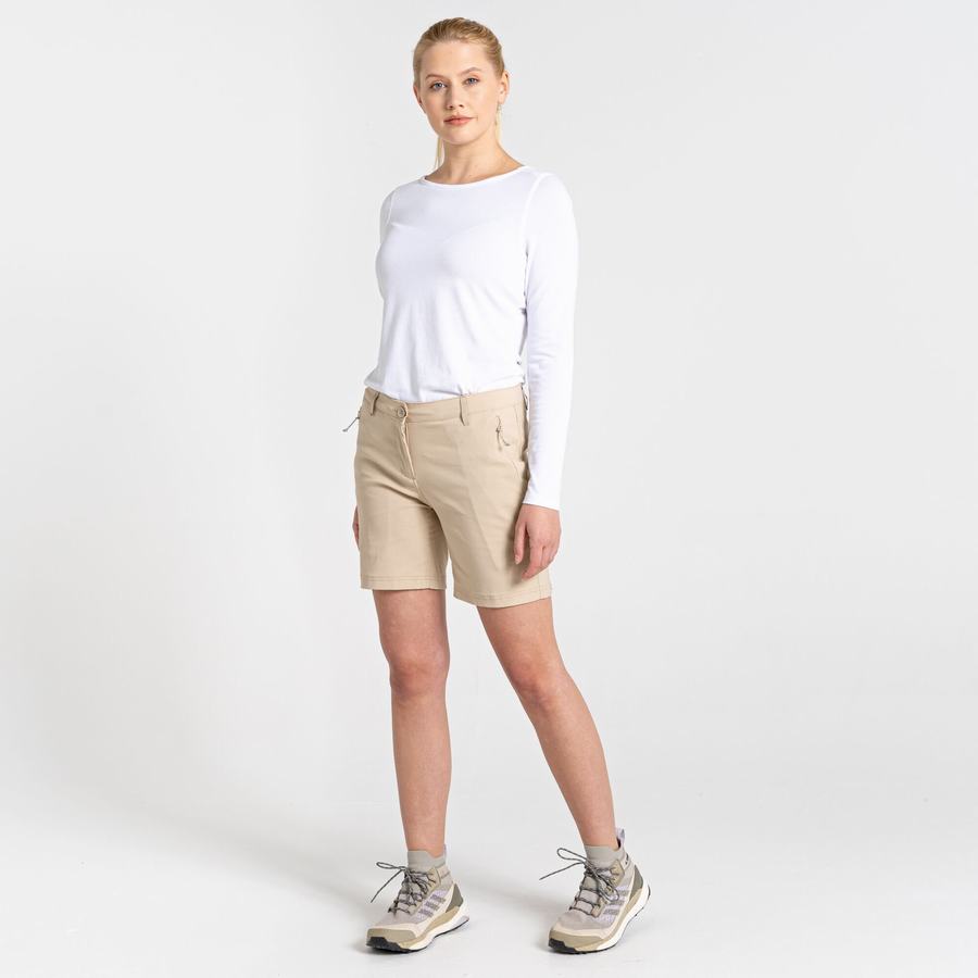 Pantalons Craghoppers Stretch Kiwi Pro III Femme Marron | SVV767IM