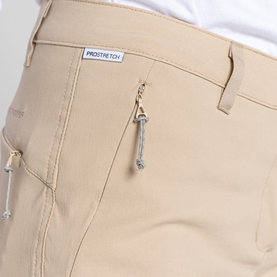 Pantalons Craghoppers Stretch Kiwi Pro III Femme Marron | SVV767IM