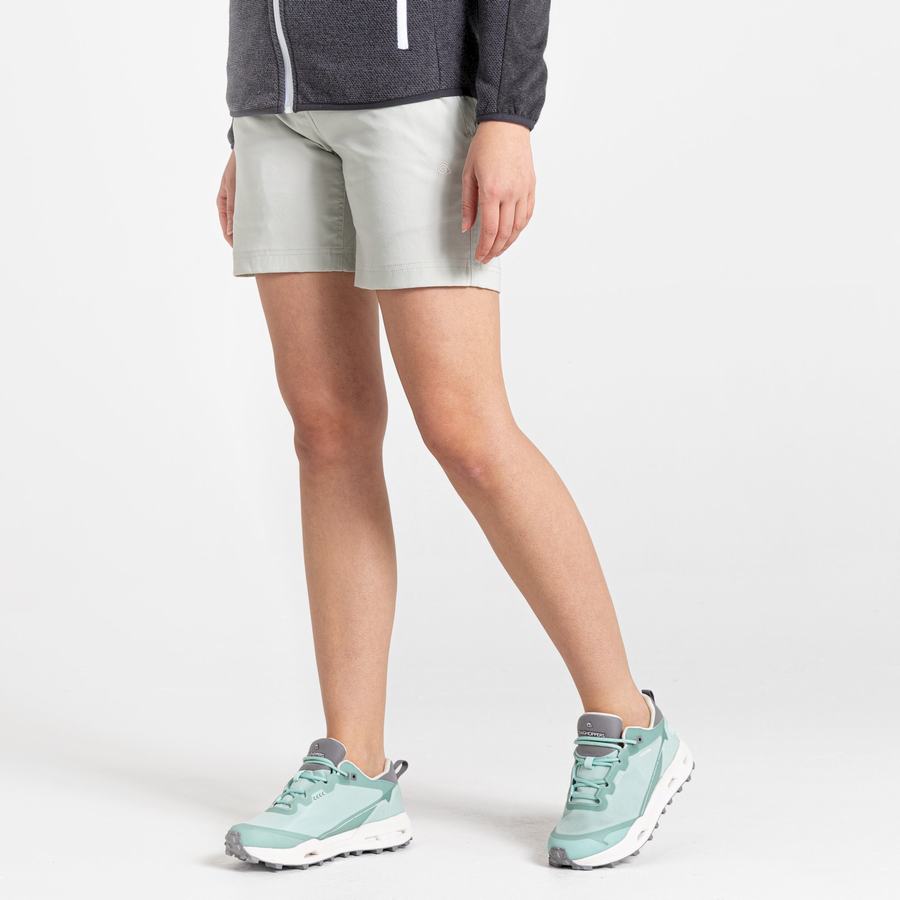 Shorts Craghoppers Stretch Kiwi Pro III Femme Grise | FAO884SJ