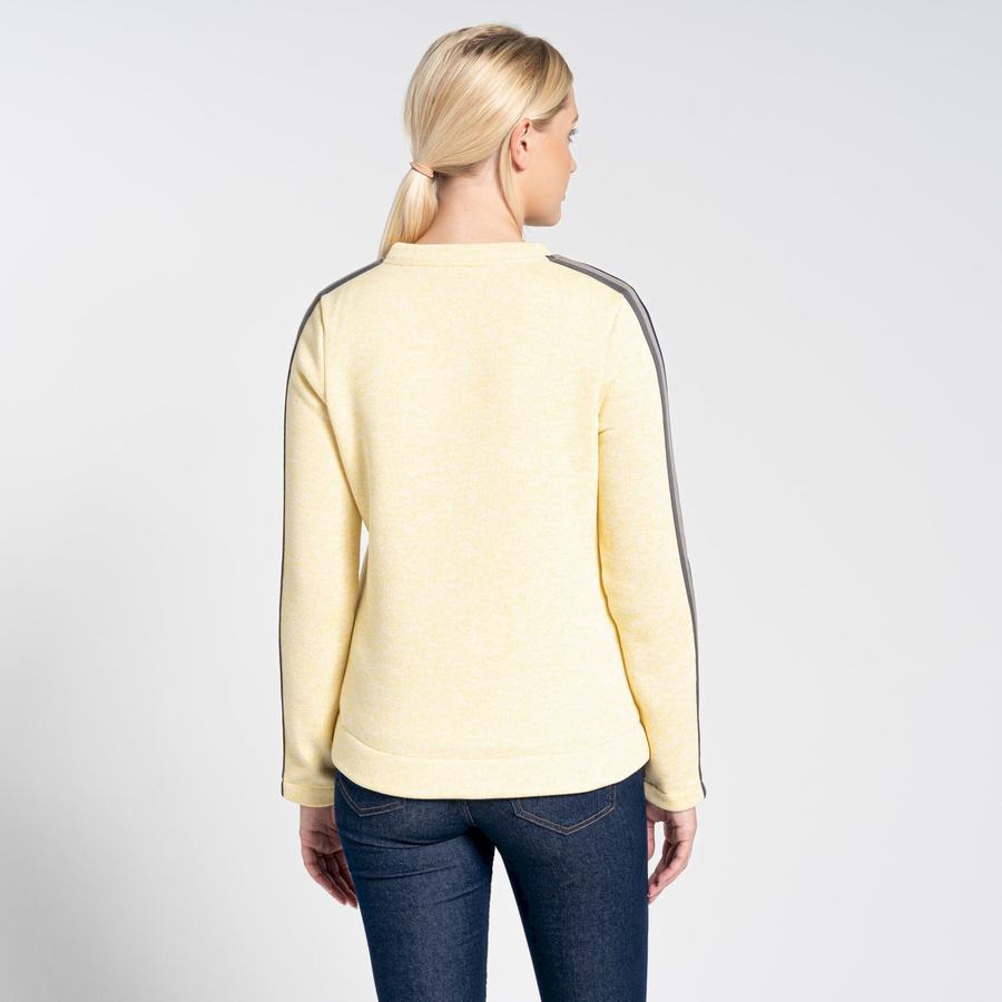Sweats Craghoppers Pinalla Crew Neck Femme Jaune | CXN1322QF