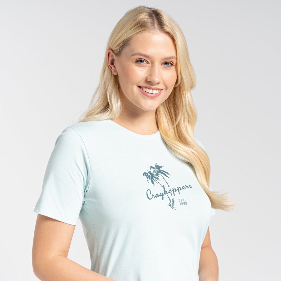 T Shirts Craghoppers Ally Corta Sleeved Femme Vert | HDU8875ZT