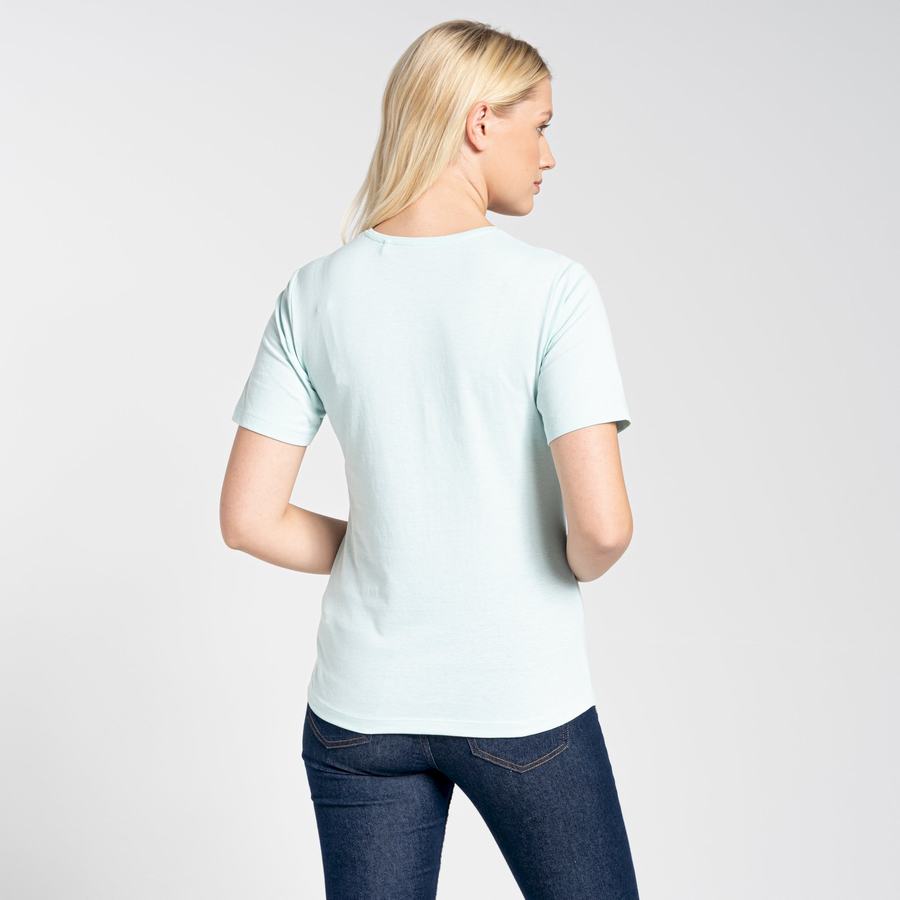 T Shirts Craghoppers Ally Corta Sleeved Femme Vert | HDU8875ZT