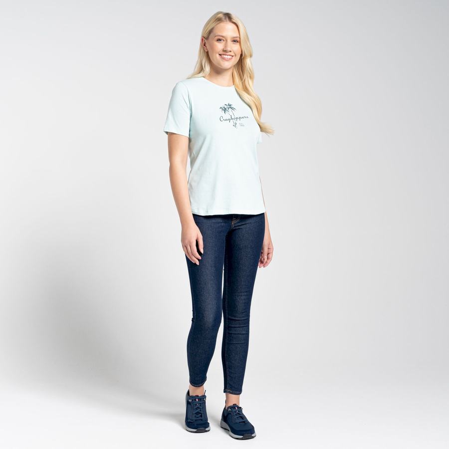 T Shirts Craghoppers Ally Corta Sleeved Femme Vert | HDU8875ZT