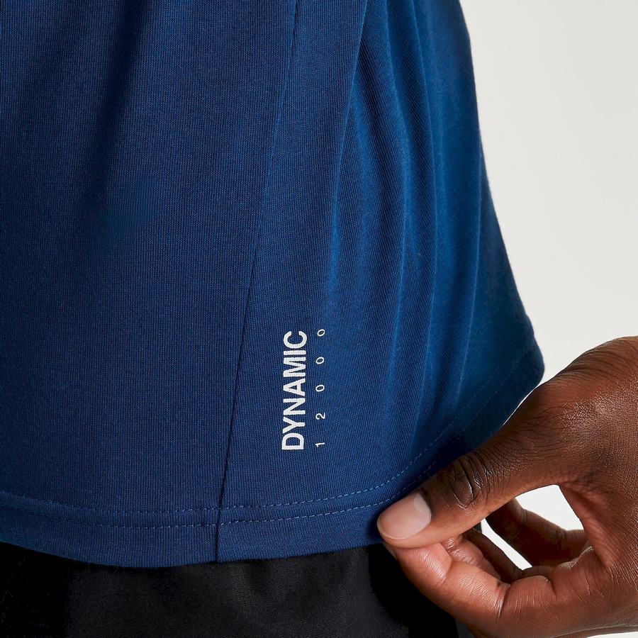 T Shirts Craghoppers Dynamic Corta Sleeved Poseidon Homme Bleu Marine Bleu | LBS7568LE