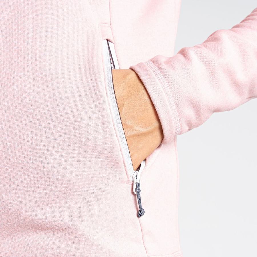 T Shirts Craghoppers Dynamic Encapuchonné Half Zip Top Femme Rose | DGR892YX