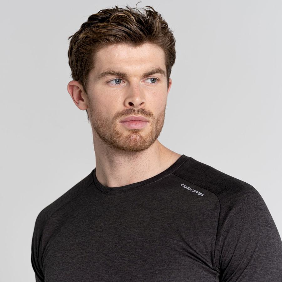 T Shirts Craghoppers Dynamic Pro Corta Sleeved Homme Noir | ZWE8551AG