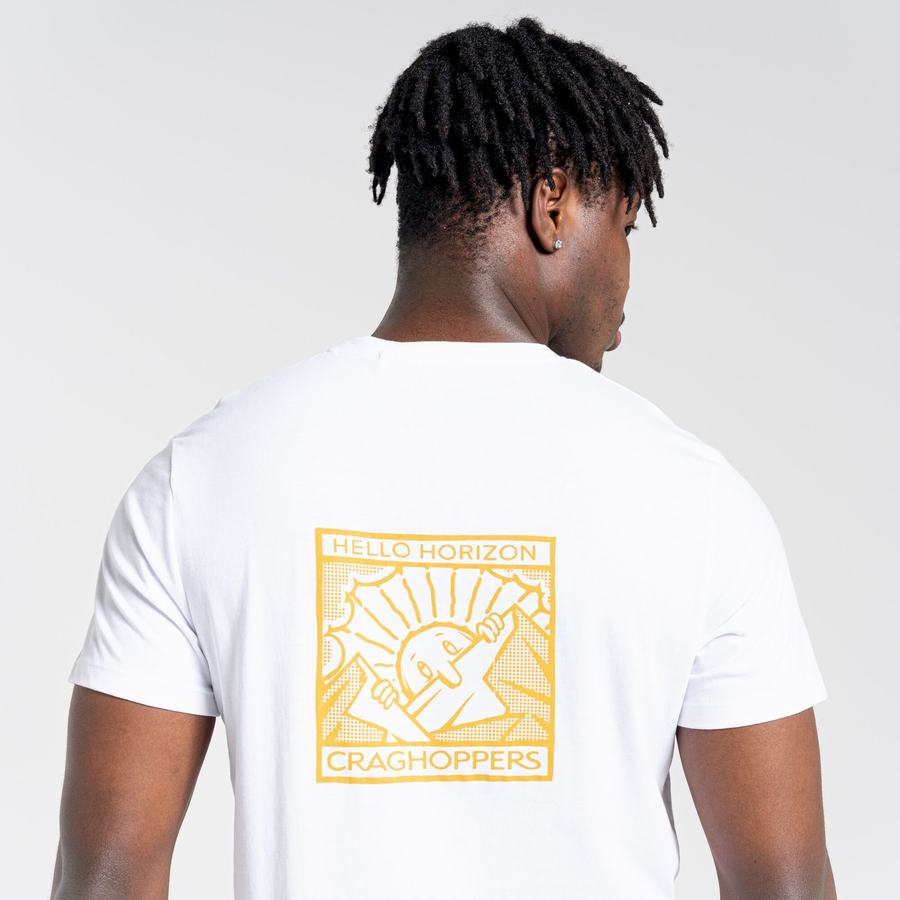 T Shirts Craghoppers Lugo Corta Sleeved Homme Blanche | VVU4712IY