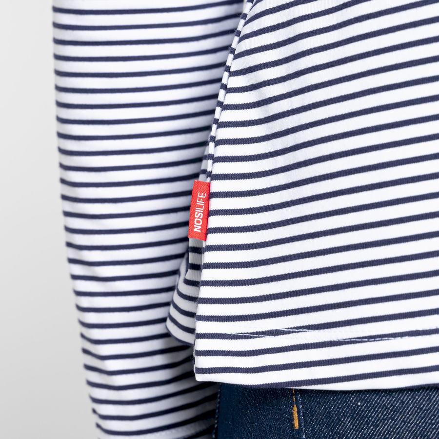 T Shirts Craghoppers NosiLife Cora Long Sleeved Femme Bleu Bleu Marine Stripes | TYD8796TH