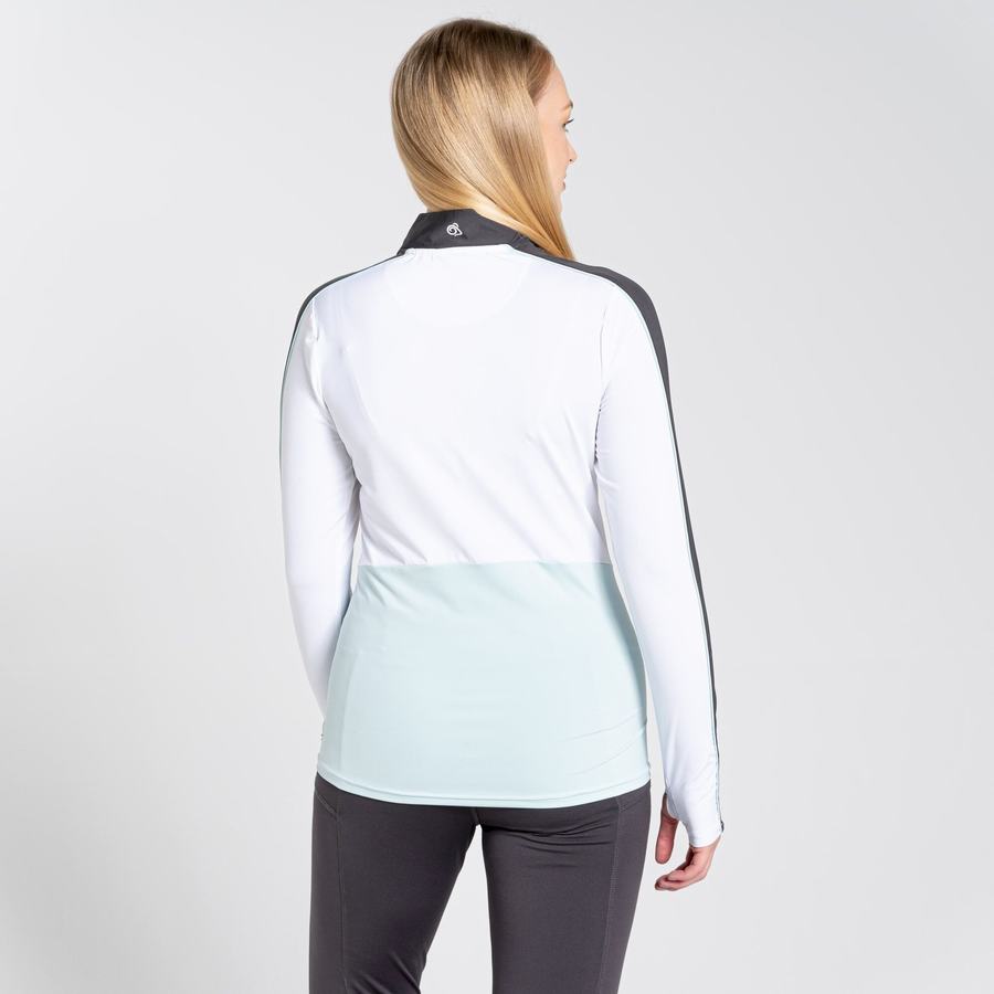 T Shirts Craghoppers NosiLife Marcella Long Sleeved Femme Blanche | QEY819LO