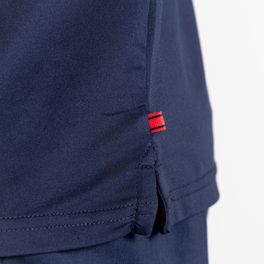 T Shirts Craghoppers NosiLife Pro Corta Sleeved Polo Homme Blanche Bleu Bleu Marine | YFE5667AA