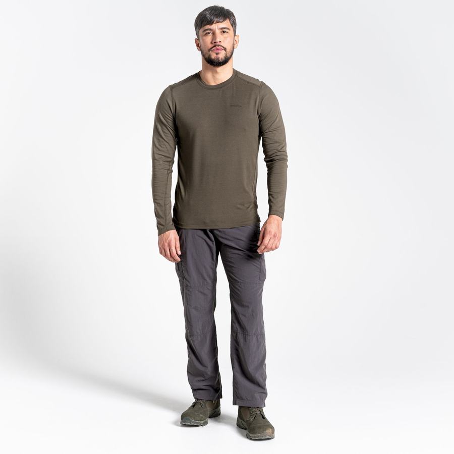 T Shirts Craghoppers NosiLife Talen Long Sleeved Homme Vert | KUT271YG