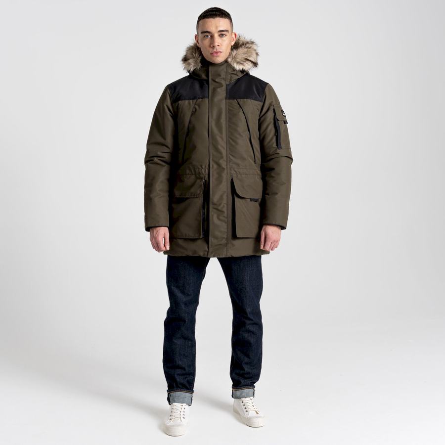 Vestes Craghoppers Bishorn II Insulated Homme Vert Noir | YIC8492JR