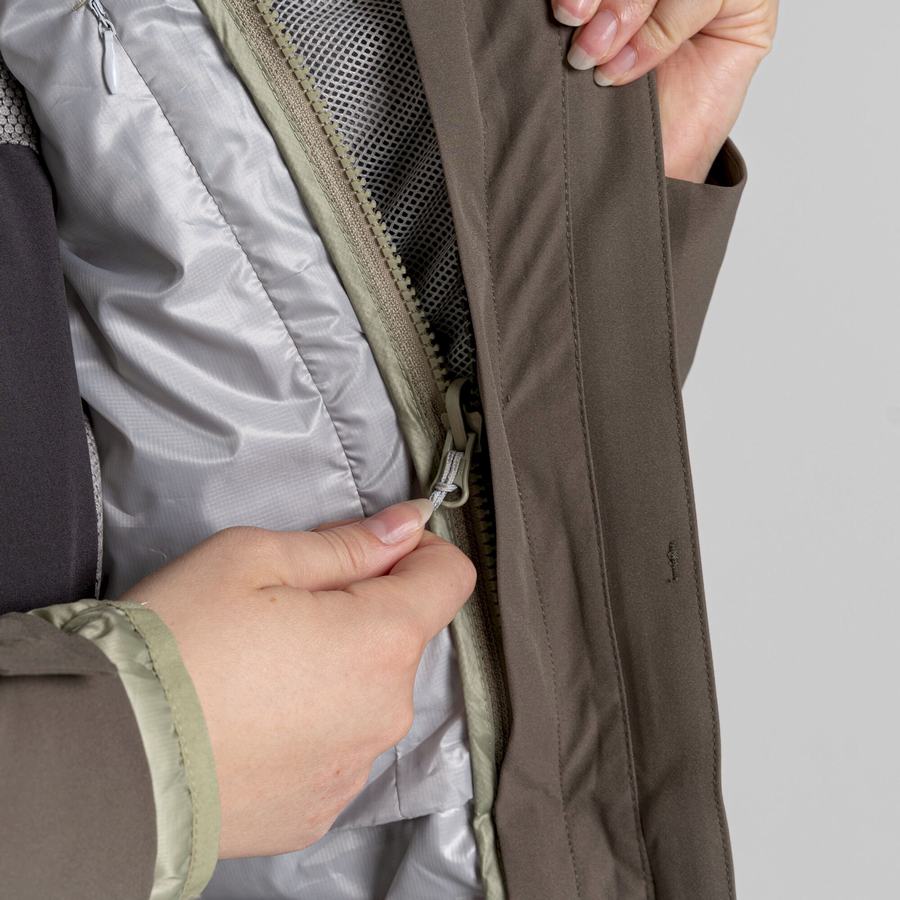 Vestes Craghoppers Caldbeck Pro 3 in 1 Femme Vert Olive | KFS5147YU