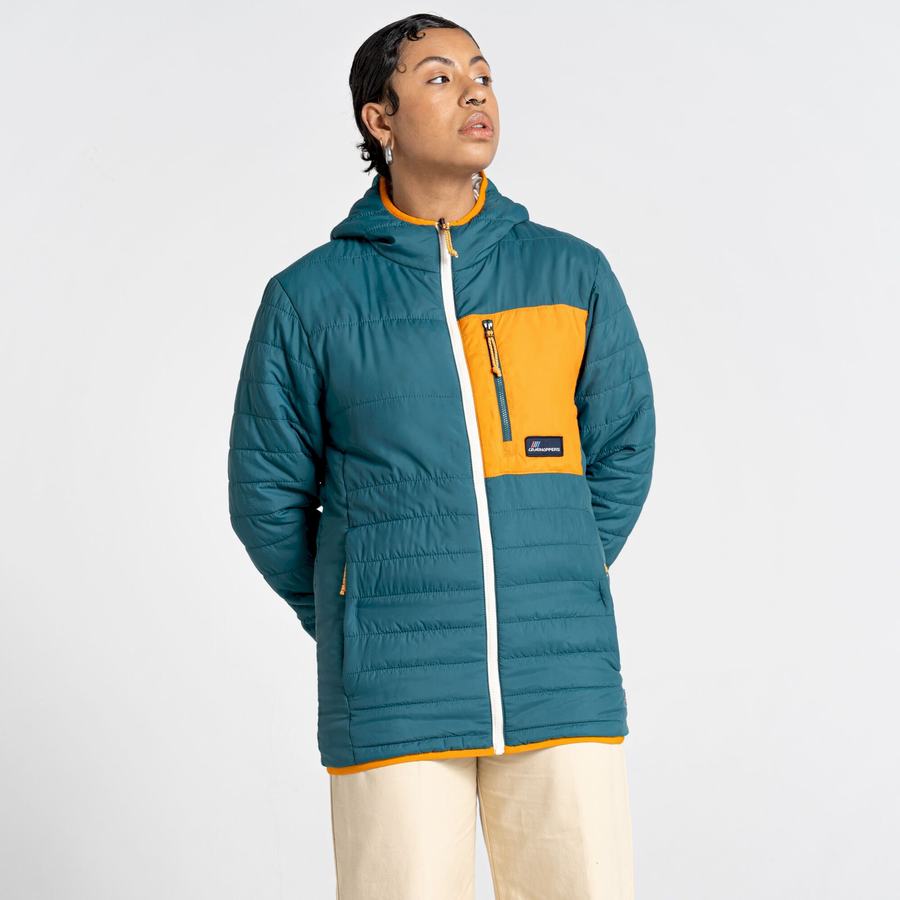 Vestes Craghoppers Cameo CompressLite Encapuchonné Homme Vert | VUF9488QC