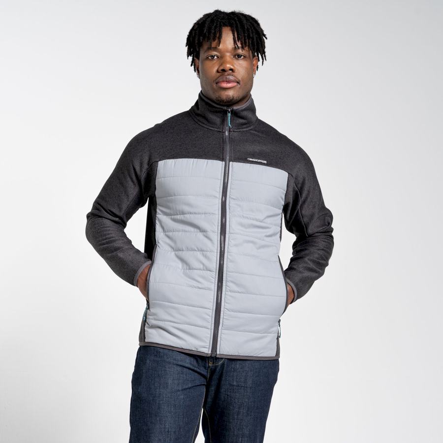 Vestes Craghoppers Carson Hybride Homme Noir Grise | ZVT7171YP