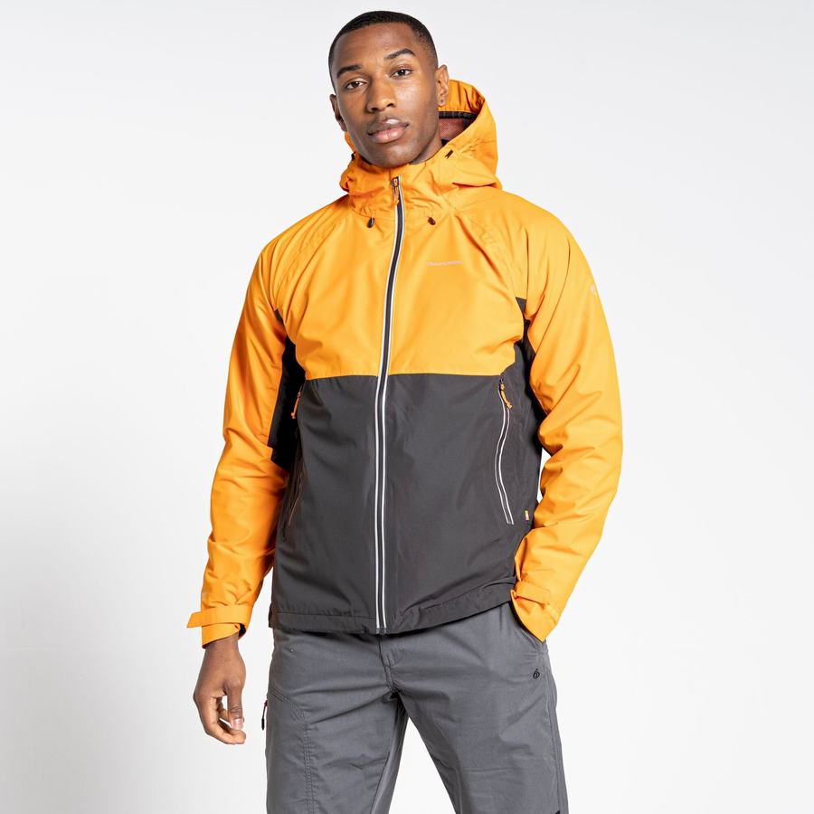 Vestes Craghoppers Imperméables Atlas Homme Orange Noir | VGM586CK