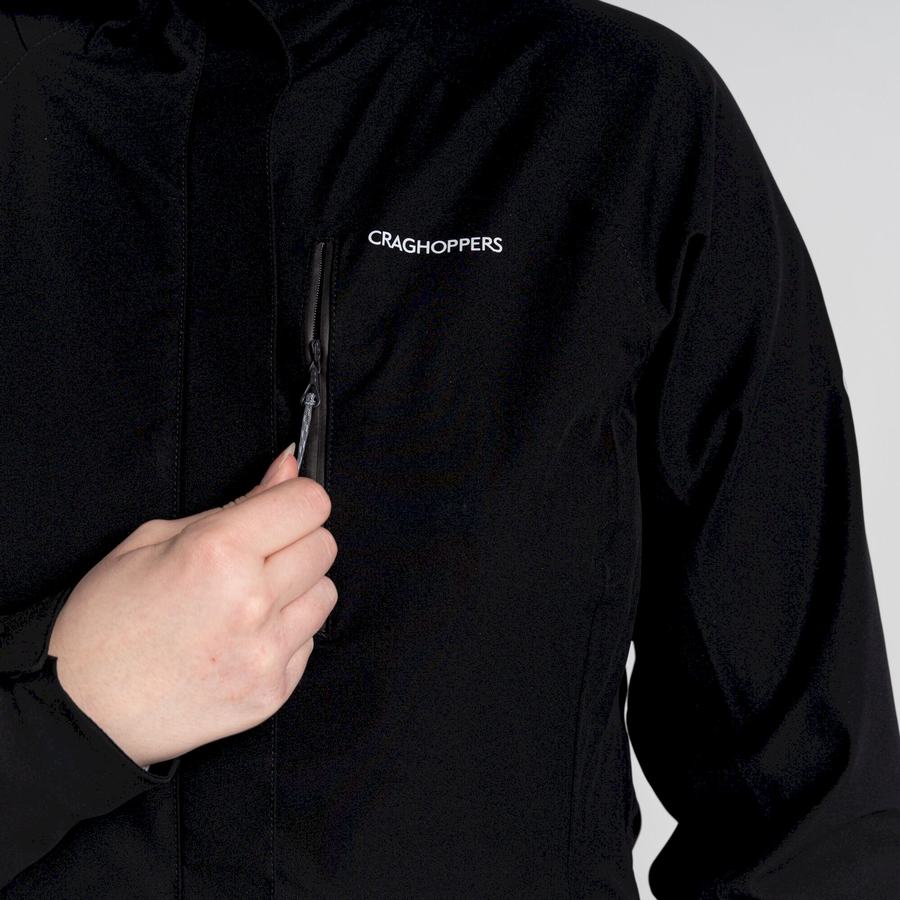 Vestes Craghoppers Imperméables Caldbeck Femme Noir | HAH9472SF