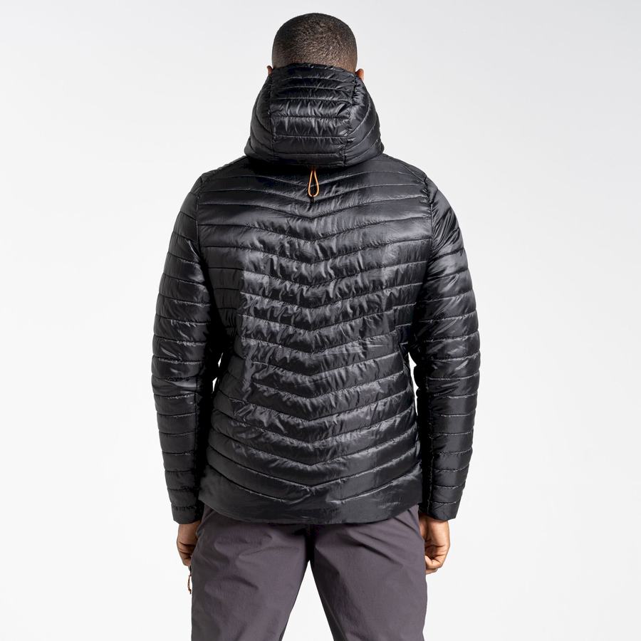 Vestes Craghoppers Insulated ExpoLite Encapuchonné Homme Noir Orange | BIB9987DH