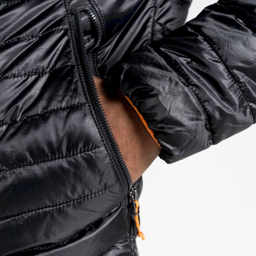 Vestes Craghoppers Insulated ExpoLite Encapuchonné Homme Noir Orange | BIB9987DH