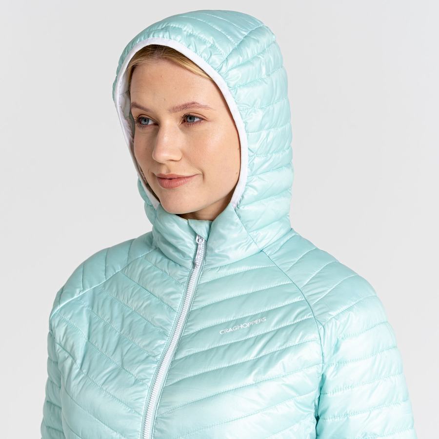 Vestes Craghoppers Insulated ExpoLite Encapuchonné Femme Vert | DIA1754QR