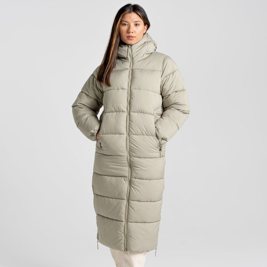 Vestes Craghoppers Narlia Insulated Encapuchonné Femme Vert | SHC7671KU