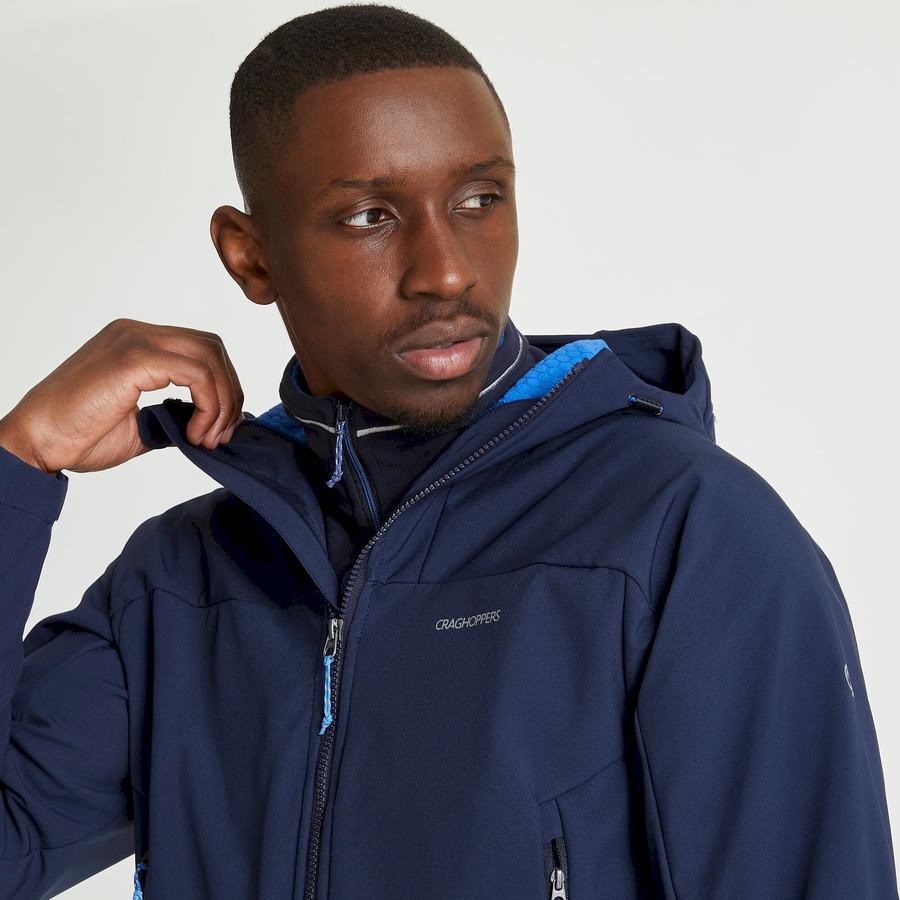 Vestes Craghoppers Tripp Encapuchonné Homme Bleu Bleu Marine | GOL7350BD