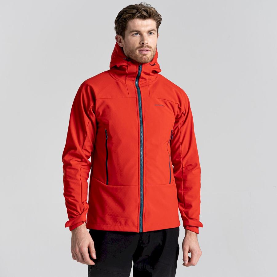 Vestes Craghoppers Tripp Encapuchonné Homme Rouge | URF5936OT
