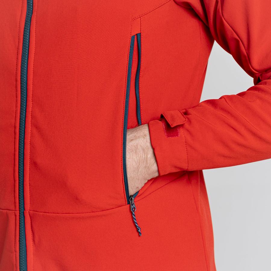 Vestes Craghoppers Tripp Encapuchonné Homme Rouge | URF5936OT