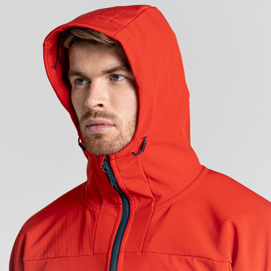 Vestes Craghoppers Tripp Encapuchonné Homme Rouge | URF5936OT