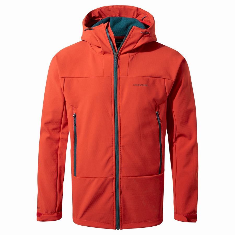 Vestes Craghoppers Tripp Encapuchonné Homme Rouge | URF5936OT